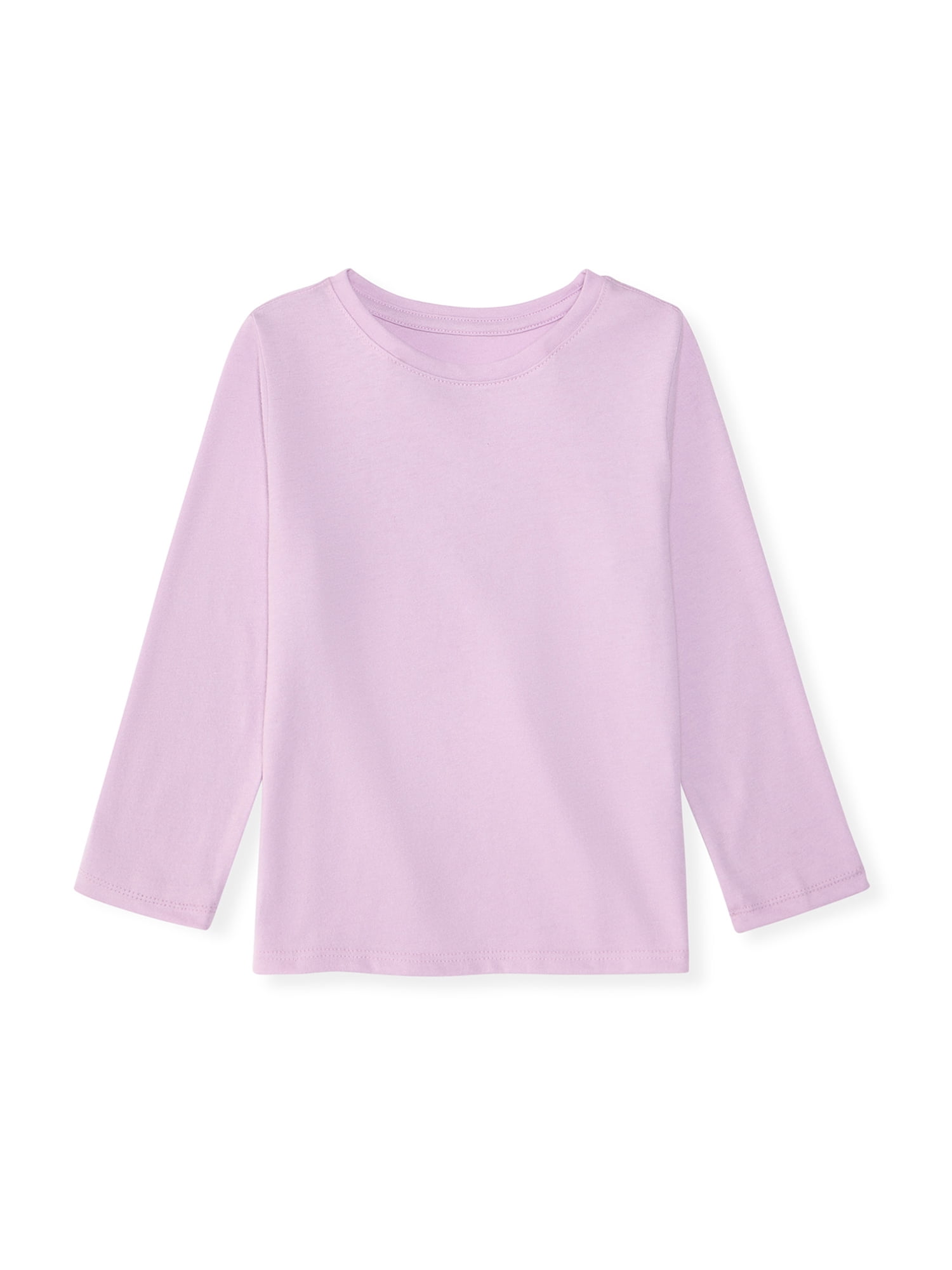 Garanimals Baby & Toddler Girl Long Sleeve Shirts, Single & 3-Pack, Sizes 0-6T