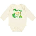 thumbnail image 3 of Inktastic My Oma Loves Me Dinosaur Boys Long Sleeve Baby Bodysuit, 3 of 5