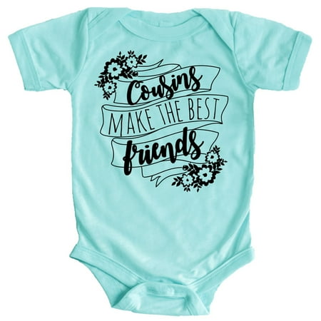 

Cousins Make The Best Friends Flower Banner T-Shirts and Bodysuits for Matching Girl Cousins Chill Bodysuit 18 Months