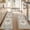 Beige Brown/Grey, variant on Boho Washable Kitchen Rugs Sets of 3, Non Slip Kitchen Mats for Floor with Rubber Backing, Waterproof & Stain Resistant Thick Carpet Runner Throw Rug for Kitchen, Laundry Room, Hallway