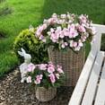 thumbnail image 5 of Topboutique Artificial Flowers Fake Flowers Plants Silk Impatiens Flowers Lifelike Spring Flowers for Spring Mother's Day Easter Gifts Faux Flowers Bouquets for Wedding Bridal Shower Decor,4 Pcs Pink, 5 of 7