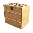 thumbnail image 2 of Dualoai Essential Oil Box Holder 3 Layer Display Display Rack Fragrance Carrier Case for Counter Travel Bedroom Business Presentation, 2 of 6