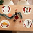 thumbnail image 6 of Virelaxpo Christmas Placemat,35x35cm Round Heat Insulated Table Mat for Party and Home,Dirt Resistant and Easy to Maintain,Festive Design for Kitchen and Dining, 6 of 6