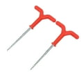 thumbnail image 1 of Outdoor Camping Tent Stakes Rod Stand,Ice Fishing Screw Rod Y Shape Screw Threads Pole Pegs Y Shape Screw Threads Rod Stand Leading Edge Technology, 1 of 8