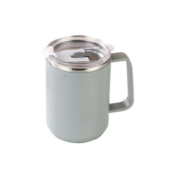 TACILIP Coffee Cups, 500ML Stainless Steel Covered Water Cup Coffee Cup Double Layer Insulated Sealed Leak Proof Office Tea Cup, Housewarming Gifts