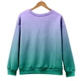 thumbnail image 6 of MVRLSH Essentials Hoodies for Women Christmas Graphic Crewneck Oversized Long Sleeve Autumn Winter Pullover Spring Fall Layering Daily Outfit Match Sweatshirt Purple - XXXL, 6 of 7