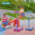 thumbnail image 2 of GOTRAX KS1 Kids Kick Scooter, Toddler Scooter 3 Wheel with LED Lighted, 3 Adjustable Handlebars, Suitable for Boys and Girls Ages 2~8 Children and Max Load 100 lbs, Pink, 2 of 7