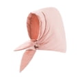 thumbnail image 2 of 2 pañuelos para la cabeza a prueba de viento y a la moda, bufandas para el cuello, gorros de plumón cómodos rosa gris, 2 of 9