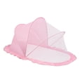 thumbnail image 2 of Abbracc Crib Net Crib Bug Netting Arched Foldable Lightweight Baby Bedding Full M pink, 2 of 9