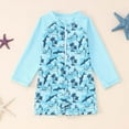 thumbnail image 2 of lnmuld UPF 50+ Sun Long Sleeve Rash Guard Swimsuits for Baby Toddler Boys Beach Pool Swimming Summer Outfit Size:18-24 Months, 2 of 6