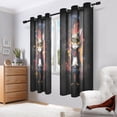 thumbnail image 6 of Cat in Suit Blackout Curtains Thermal Insulation 63 inch Grommet for Bedroom Living Room Bathroom Kitchen Windows 2 Pack, 6 of 6
