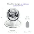 thumbnail image 4 of Munchkin® Bluetooth Enabled Infant Baby Swing,5 Ranges of Motion, White, Unisex, 4 of 20