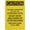Warning Sign 3, variant on Caution Approach Slowly Gates Open And Close Automatically Aluminum Metal Tin Sign 8"x12" - Safety Restriction Alert Warning Plate, Gate Auto-Open Sign