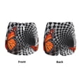 thumbnail image 3 of Hirioo Butterflies Optical Illusion for Women's Double Layer Athletic Shorts High-Performance Gym Shorts with Inner Pocket, Elastic Waistband-XX-Large, 3 of 7