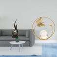 thumbnail image 2 of Escultura De Arte Moderna De Resina Con Forma De Bola De Cristal En Llama, Adorno De Escritorio Para Sala De Estar, Dormitorio, Oficina, Pasillo, Armario O Soporte De Interior., 2 of 8