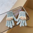 thumbnail image 3 of Sanrio-guantes de felpa de Hello Kitty para niñas, manoplas de invierno de felpa de punto cálido, Kawaii, Cinnamoroll, Kuromi, regalo de Navidad, 3 of 4