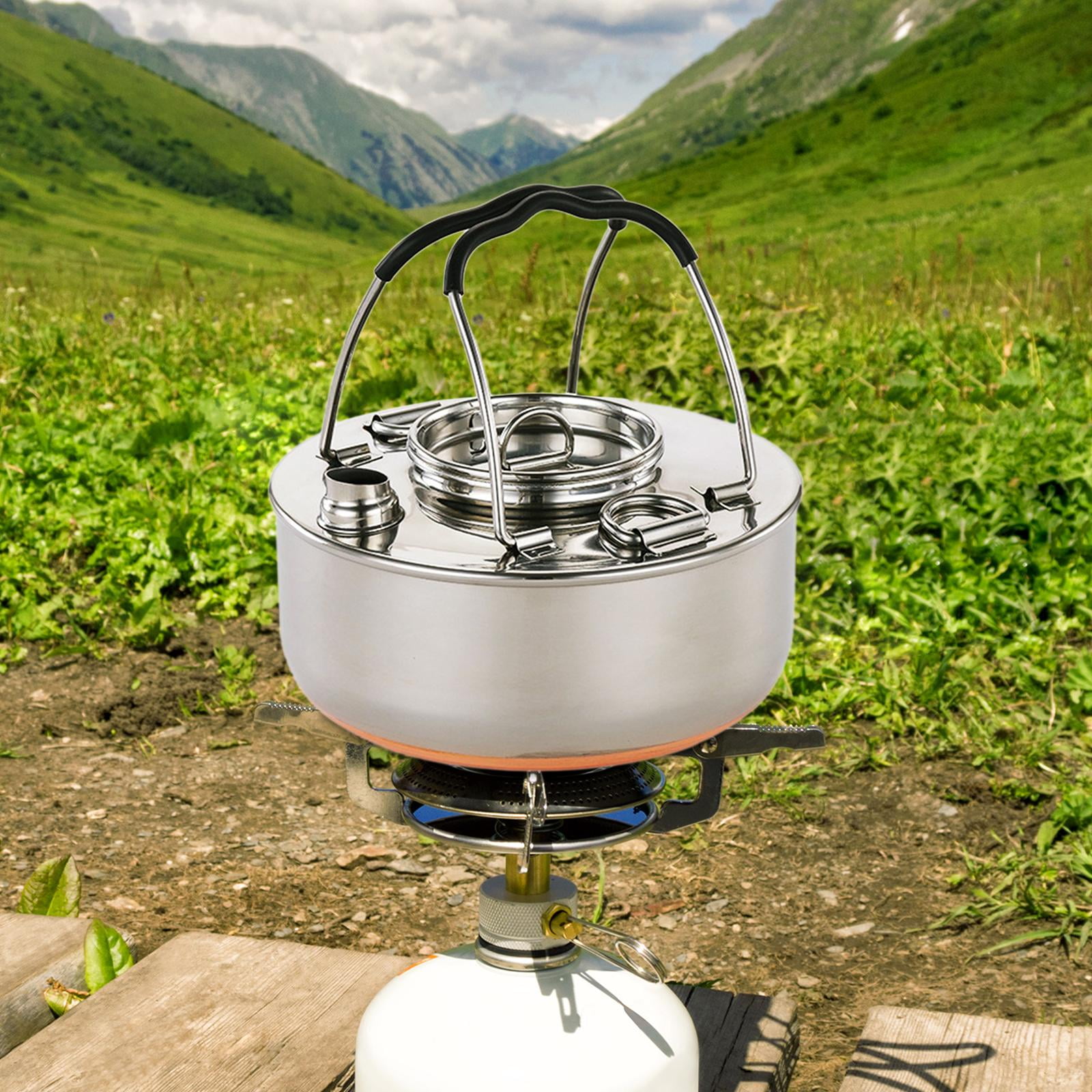 Camping Kettle Water Kettle Outdoor Campfire Coffee Tea Pot Teapot