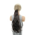 thumbnail image 3 of Unique Bargains 1 Pc Inward-curling Wig Hair Clips for Hair Extension 23.62" Length Dark Brown, 3 of 6