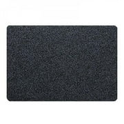 Greyghost Absorbent Doormat Non Slip Rubber Backing Door Mat for Front Back Cotton Microfiber Rug, Dark Gray, 19.69 x 31.5 Inch