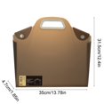 thumbnail image 4 of Sentmoon Pochette de Documents Imperméable Sac de Documents Translucide Sac d'Archive Grande Capacité Rangement de Données Sac de Transport pour Documents de Voyage, 4 of 7
