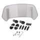 thumbnail image 3 of Clip de extensión para parabrisas de motocicleta, accesorios, deflector de alerón resistente pequeño gris, 3 of 9