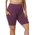 thumbnail image 2 of Zenana Women's Workout Yoga Running Compression Exercise Biker Shorts with Side Pockets, 2 of 4