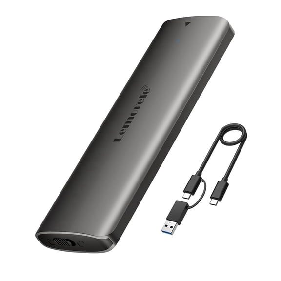 Lemorele M.2 NVMe SSD Enclosure,USB 3.2 Gen2 10Gbps Tool-Free,SSD Enclosure for NVMe PCIe M-Key, up to 4TB, Supports 2230/2242/2260/2280,External SSD Case for Windows, Mac, Android, iOS, Linux