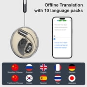 Jorenca AI Language Translation Earbuds, 3-in-1 Translation Earbuds Real Time, 150 Languages & Accents&10 Offline Packs, White