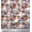 Medium Orange, variant on Soimoi Cotton Duck Fabric Berries,Floral & Bird Fabric Prints by Yard 42 Inch Wide