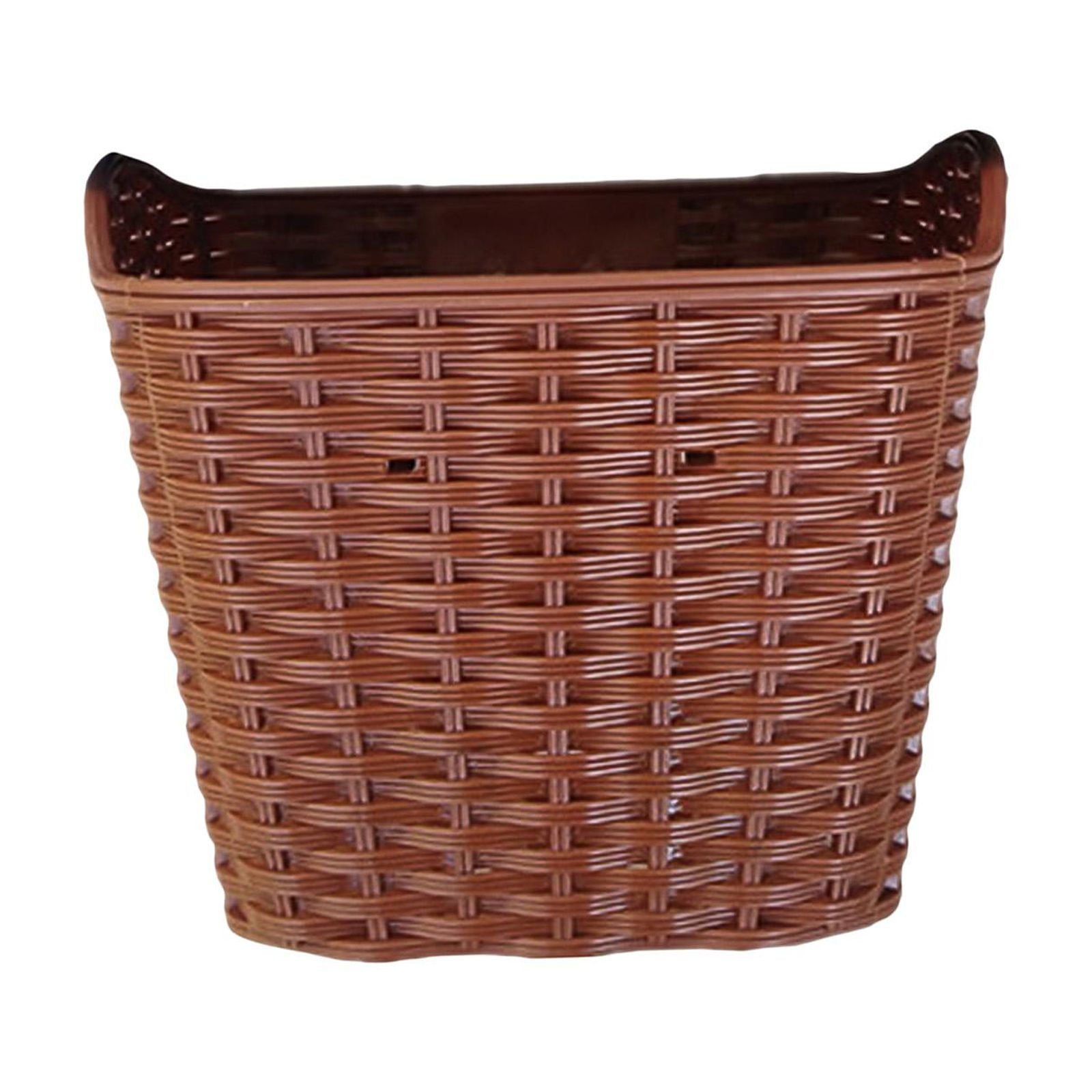 DimyFew Bicycle Handlebar Basket, Bike Front Handlebar Basket, Easy to Install, Portable Brown