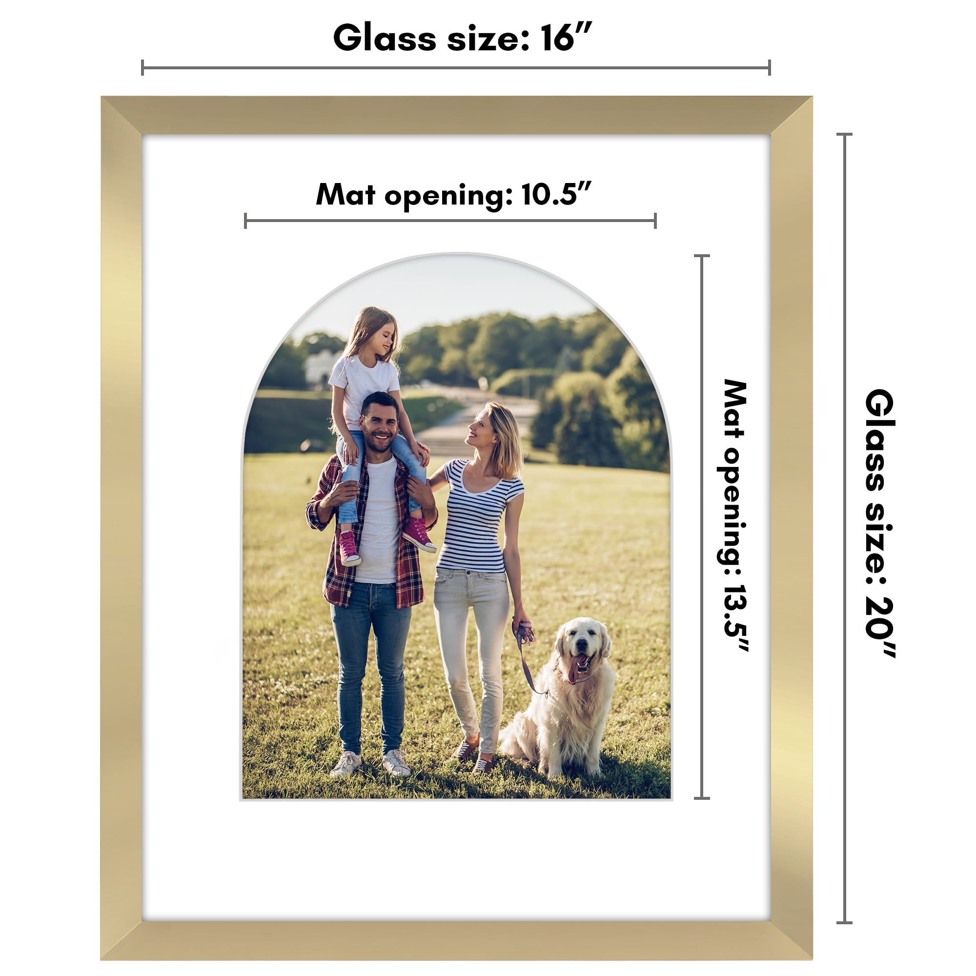 Americanflat 16x20 Picture Frame shaped elevate cherished photos unique expertly crafted border durable - Gold