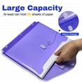 thumbnail image 3 of AGCAN 14 Pack 3 Ring Binder Pockets, Plastic Envelopes with Label , Clear Binder Dividers, File Folders for School Office Organization Storage, Letter Size, Assorted Colors, 3 of 10