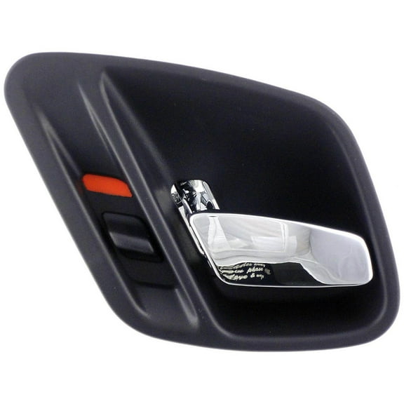 Dorman 81658 Interior Door Handle for Specific Jeep Models, Chrome Lever; Black Housing