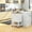 White, variant on Xukmct Kitchen Cart with Drawer and Cabinet, Wood Top Rolling Kitchen Island for Living Room, Kitchen, Dining Room, White