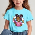 thumbnail image 2 of GreatBaby T-shirt Respirant pour Enfants avec Manches Courtes pour Garçons Filles Rentrée des Classes Saison Col Rond Manches Courtes Hauts Décontractés Polyvalents pour Extérieur (Bleu Ciel3,14 Ans), 2 of 7