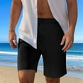thumbnail image 2 of Mlzmgr Shorts for Men Casual Regular Fitted Shorts with Pockets Drawstring Elastic Waist Beach Loungewear Shorts, 2 of 8
