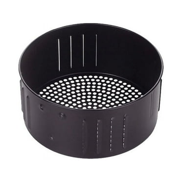 Air Fryer Replacement Basket Air Fryer Basket Replacement Accessories Non-Stick Fry Basket,2.6L Black Metal