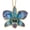 Blue & Purple, variant on 24K Gold-trim Lacquer Dipped Blue Real Dendrobium Orchid Gold-tone Necklace for Women 20"