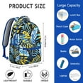 thumbnail image 6 of Summer Beach Backpack Hawaiian Print, Jungle Leaves, Exotic Floral School Bag Colorful Students Travel Backpack, 6 of 6