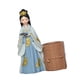 thumbnail image 5 of Portalápices de resina con forma de figura de belleza china, soporte para instrumentos de escritura y pinceles de maquillaje. Azul, 5 of 9