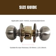 thumbnail image 4 of Amdohai Door Knob Lockset Keyless Round Ball Style Handle Bedroom Bathroom Handle Lockset Stainless Steel Polished Door Knob Set Interior Lockable Door Handle, 4 of 7