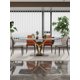 thumbnail image 2 of Italian luxury natural super crystal table chair combination marble rectangular table simple modern My Lux Decor Round, 2 of 8