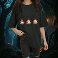 thumbnail image 2 of Godom Plus Size Halloween Shirts for Women Cute Ghost Shirt Fall Graphic Tees Top Pumpkin Short Sleeve Tops, 2 of 6