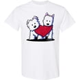 thumbnail image 3 of Inktastic Valentine Westie Duo T-Shirt, 3 of 5