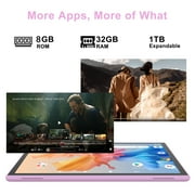 Android Tablet 10 Inch Tablet With Case Screen Stylus Android 15 Tablets 8GB RAM 32GB ROM Support 1TB Expansion 6000mah Battery 10.1 IPS HD Touchscreen 2MP+8MP Dual Camera WIFI-6 Bluetooth5.0 Tablet