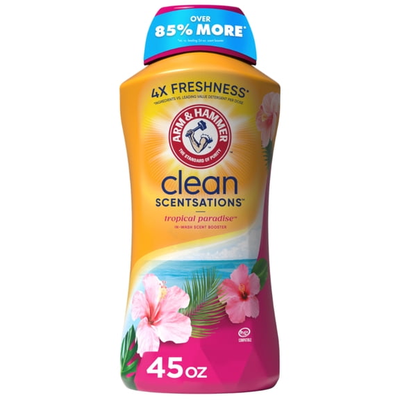 ARM & HAMMER Scent Booster, Laundry Beads Alternative, Tropical Paradise scent, 45 Oz
