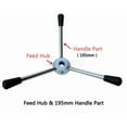 thumbnail image 2 of Bench Drill Press Machine Part Handle Base Bar Feed Hub 195MM Handle Part Drill Press Machines Parts Feed Hub Wheel & 195mm Handle Bar Set Handle Part Metalworking Tool, 2 of 11