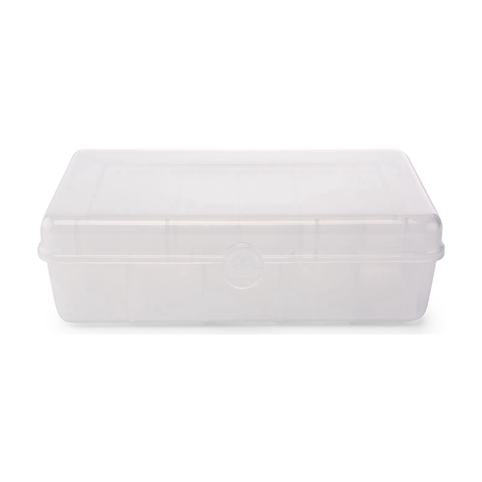 Creative Options Compact Nail Organizer, Clear 2-Tier Tray, Nail Care Accessory Storage