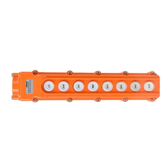 Lifting Pendant Control Station, Aging Resistant COB-64 8 Ways Dustproof Hoist Control Switch UP Down Quick Slow For Car Tailgates