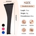 thumbnail image 2 of Hair Weave Sleeve for Locs with Drawstring, Elastic Band for Bun, Black 2pcs, 2 of 7